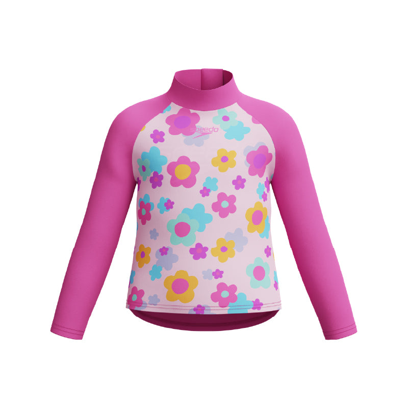 Vestido de baño de manga larga Speedo para niñas