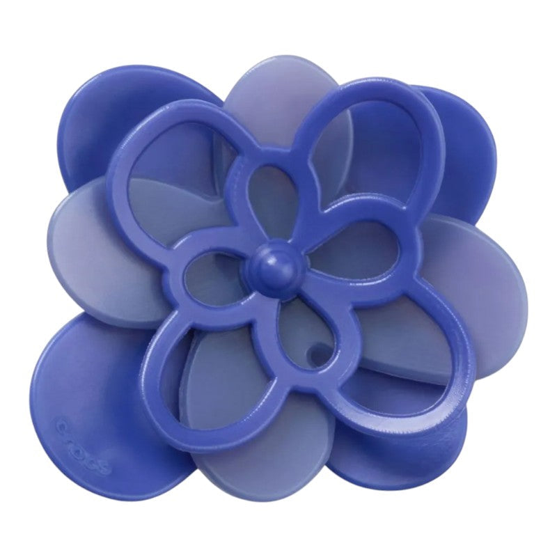 Adorno Jibbitz Blooming dark blue flower Crocs