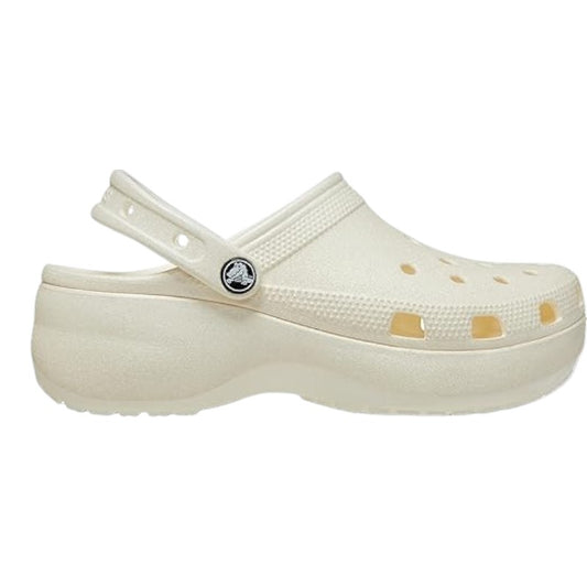 Sandalias Crocs Classic Platform Glitter Clog para dama