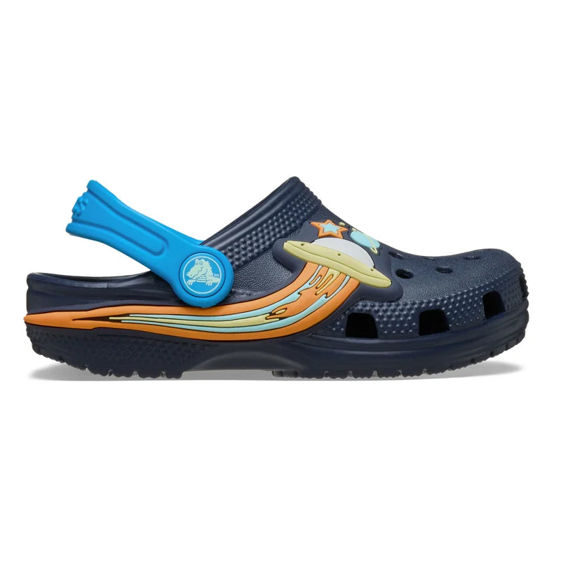 Classic UFO Lights Clog Crocs para niños pequeños
