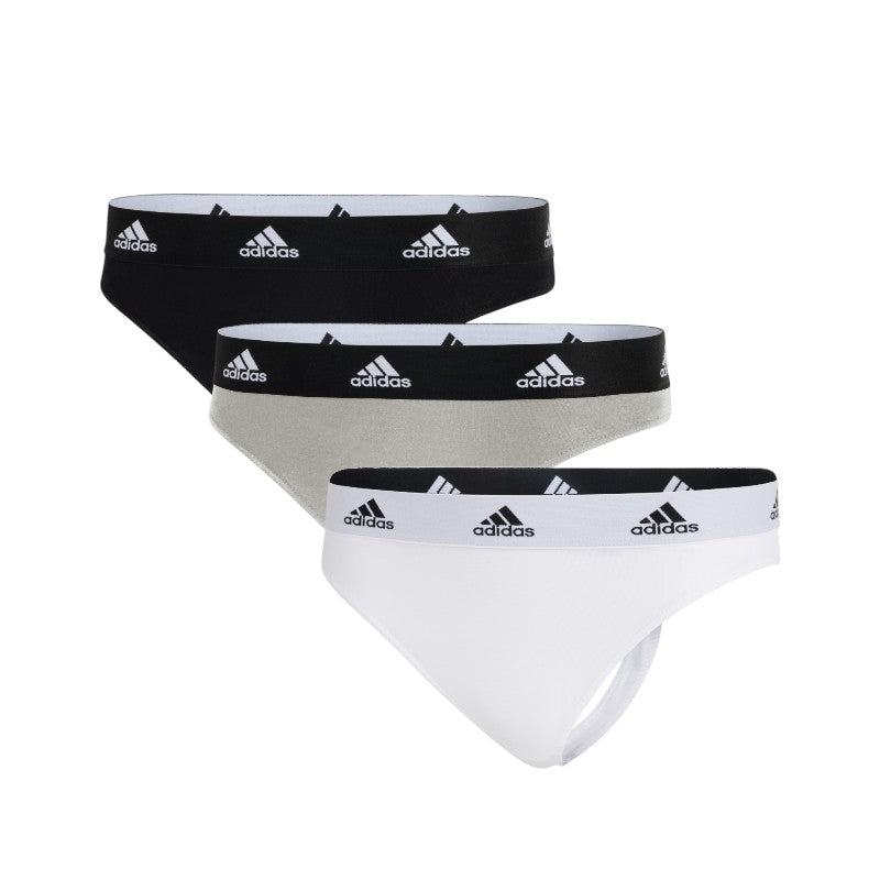 3 pk thong Adidas ropa interior para dama