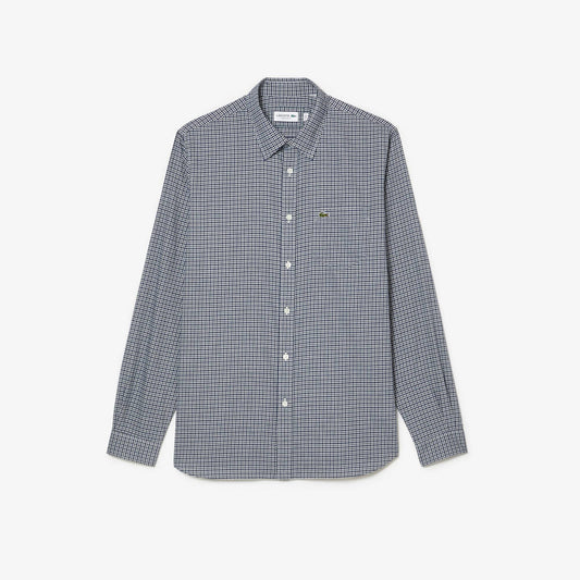 Camisa Lacoste de algodón en cuadros