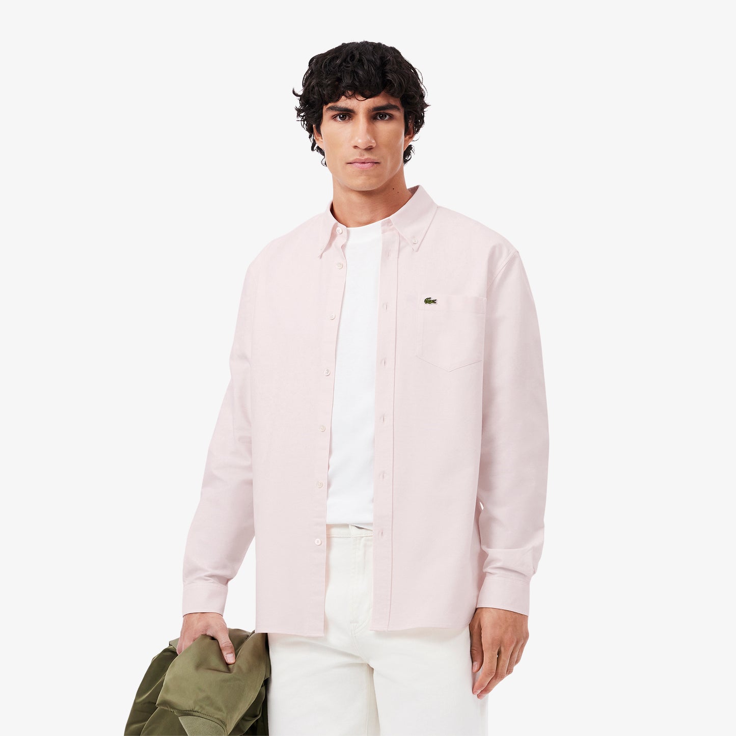 Camisa Oxford Regular Fit Lacoste
