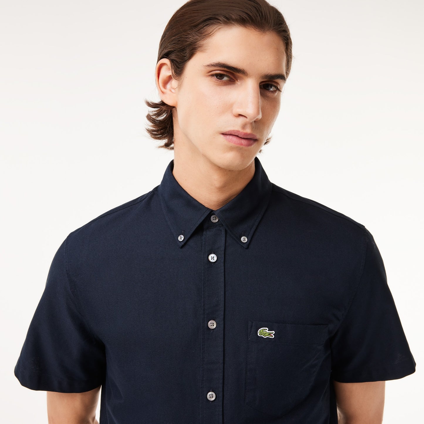 Camisa Lacoste regular fit de manga corta