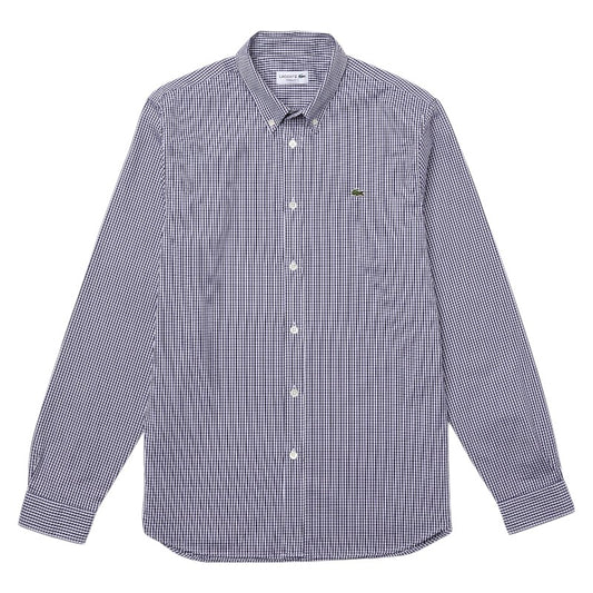 Camisa Lacoste slim fit de algodón premium