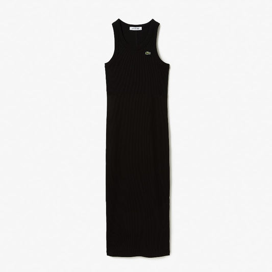 Vestido liso sin mangas slim fit Lacoste
