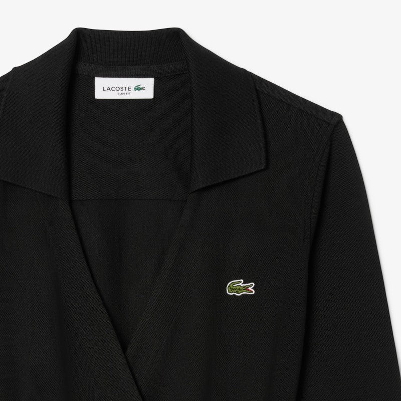 Vestido wrap piqué Lacoste