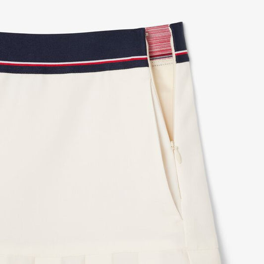 Falda twill con tablas Lacoste