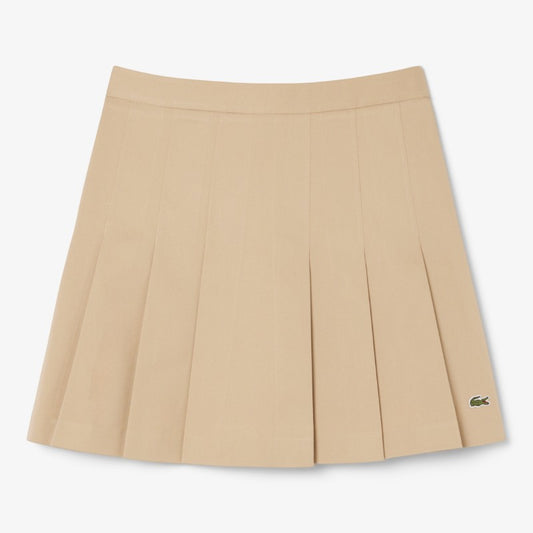 Falda twill con tablas Lacoste
