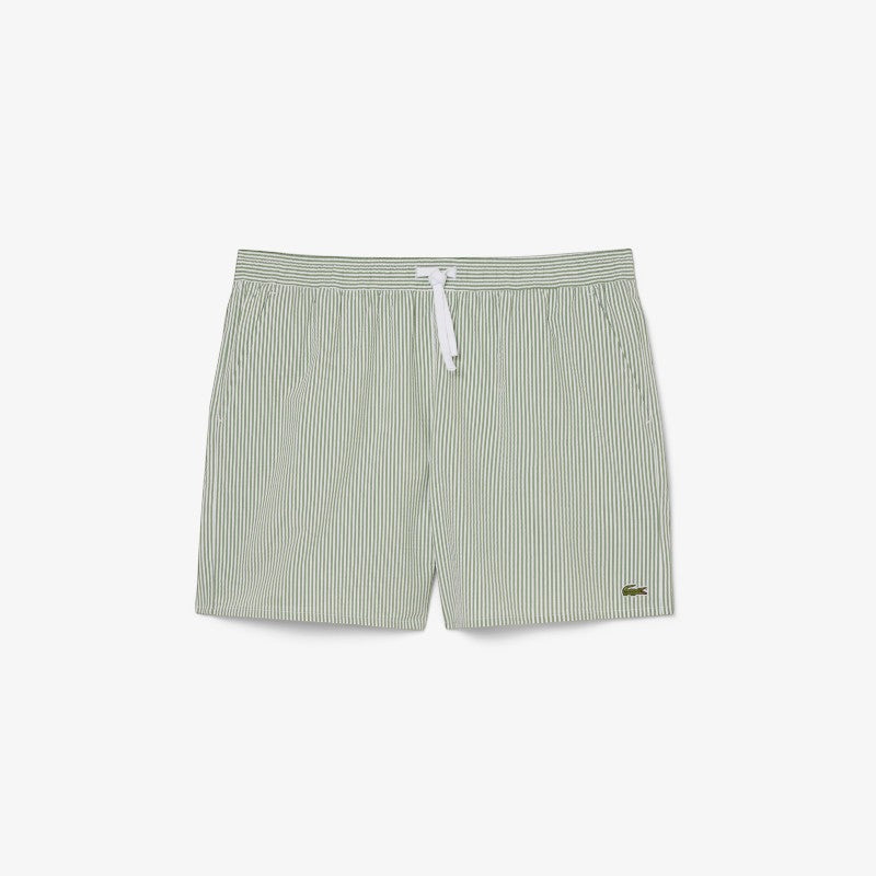 Traje de baño rayado seersucker Lacoste para caballero