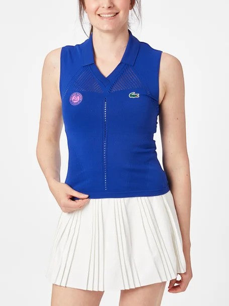 Suéter tipo polo sin mangas Lacoste
