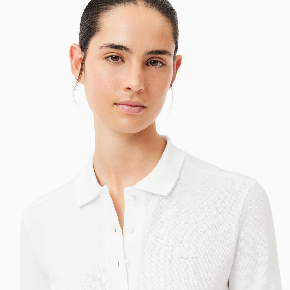 Suéter tipo polo Lacoste para dama