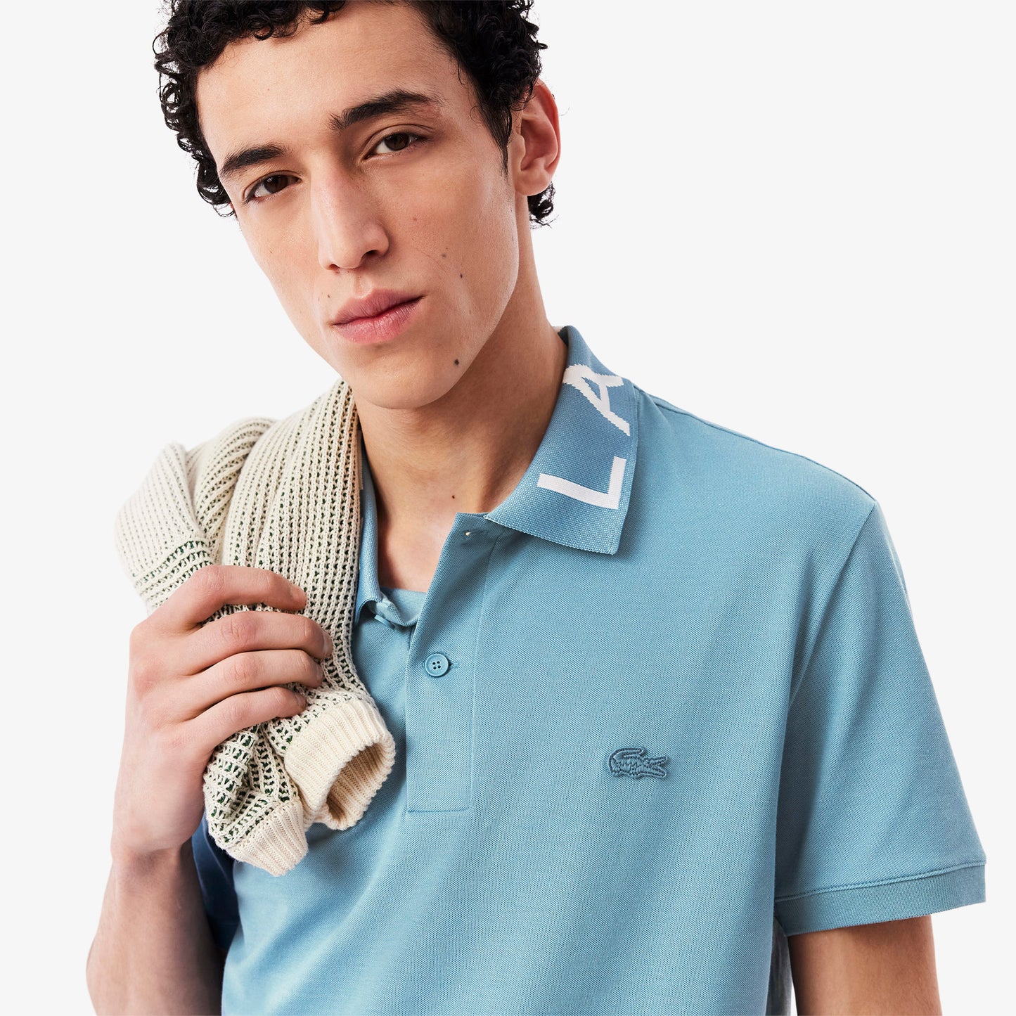 Suéter tipo polo Lacoste
