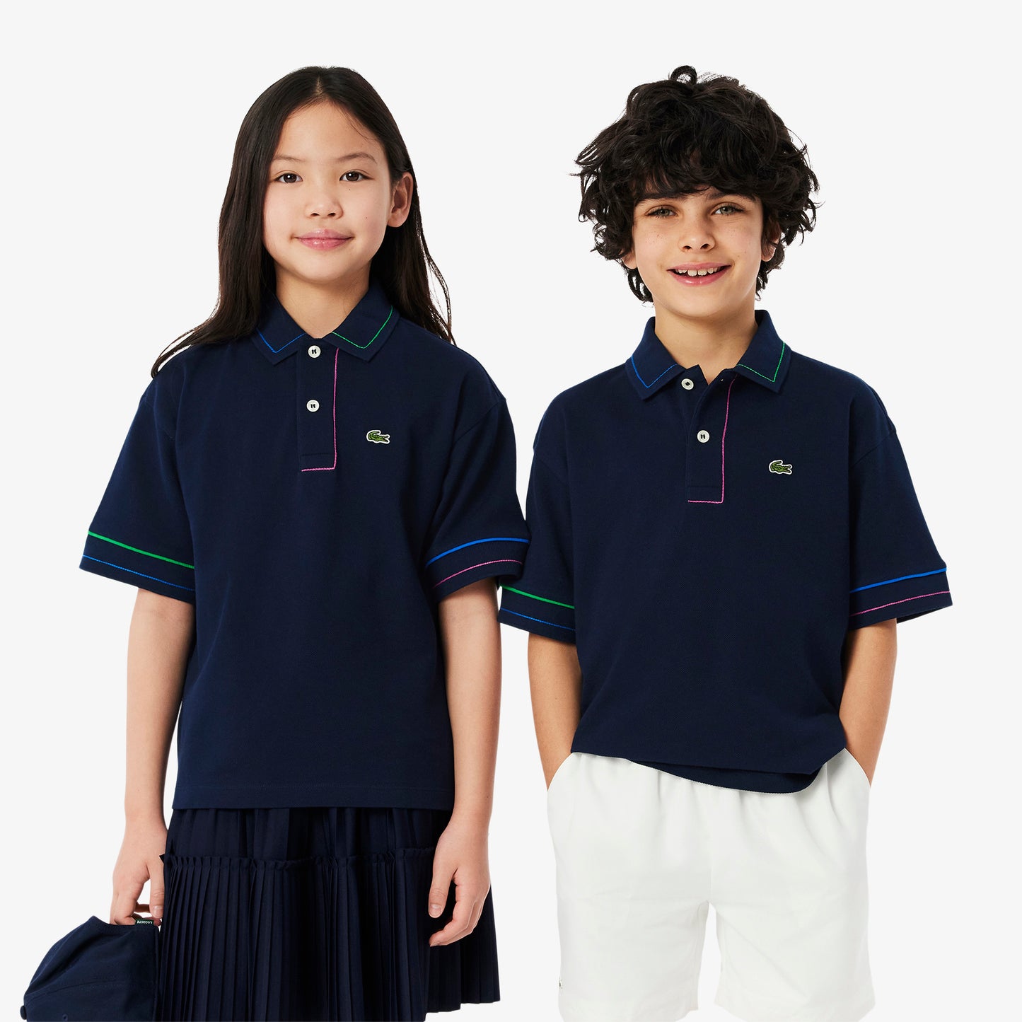 Suéter tipo polo Lacoste para niños