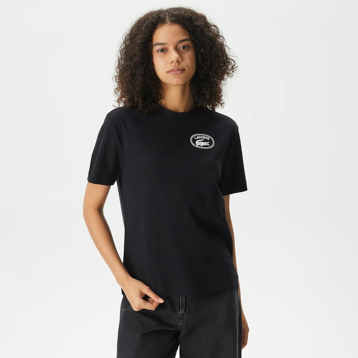 Suéter cuello redondo Lacoste para dama