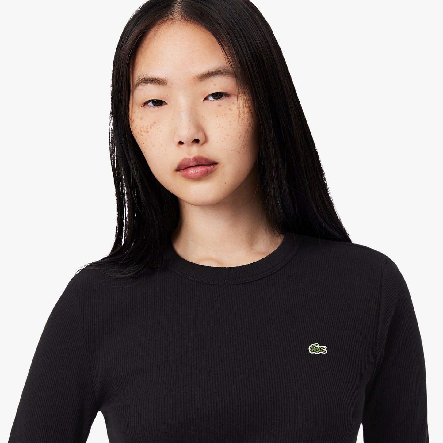 T-shirt cuello redondo Lacoste para dama
