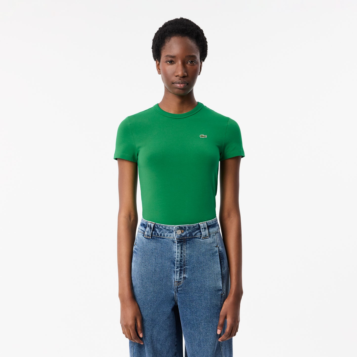 T-shirt cuello redondo Lacoste para dama