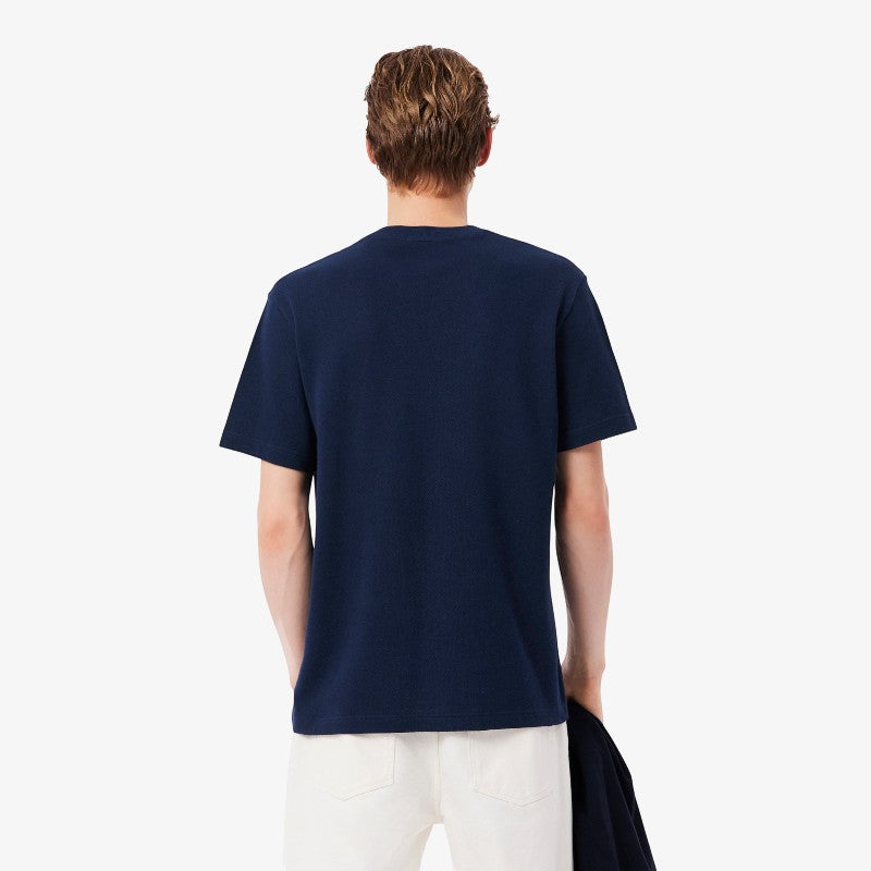 Camiseta Lacoste tipo polo de cuello redondo