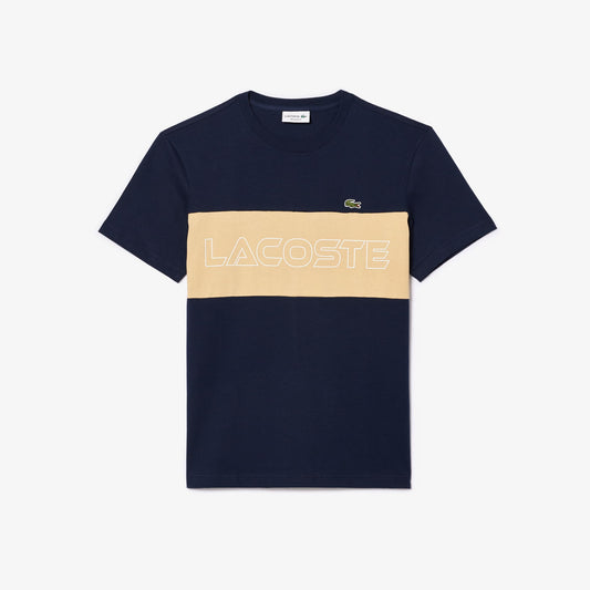 T-shirt Lacoste regular fit con estampado