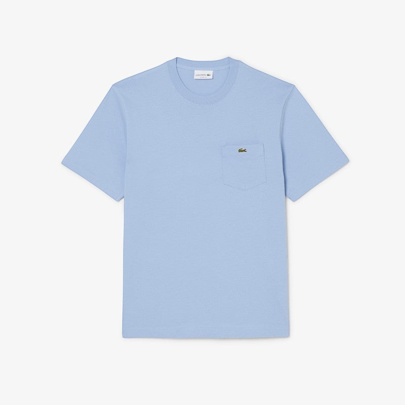 T-shirt Lacoste de algodón con bolsillo en el pecho