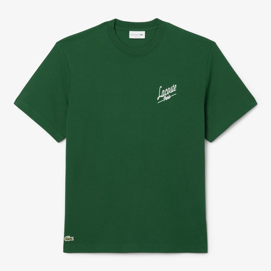 Remera de algodón cuello redondo Lacoste