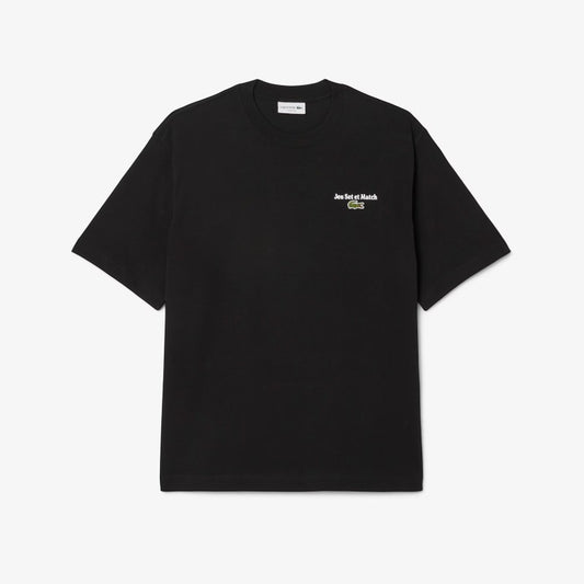 Camiseta Lacoste de jersey pesado cuello redondo