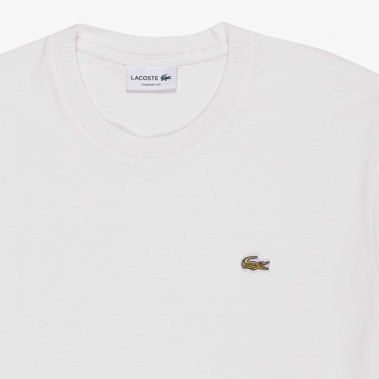 Remera de lino texturado Lacoste para caballero