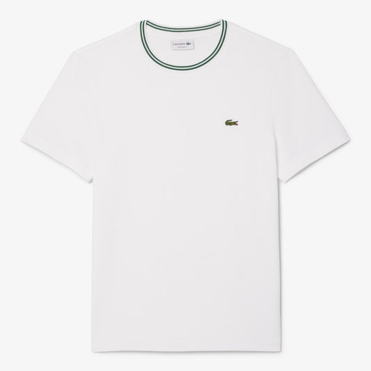 Remera Lacoste tipo jersey cuello redondo
