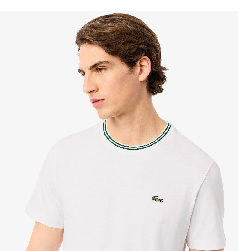 Remera Lacoste tipo jersey cuello redondo