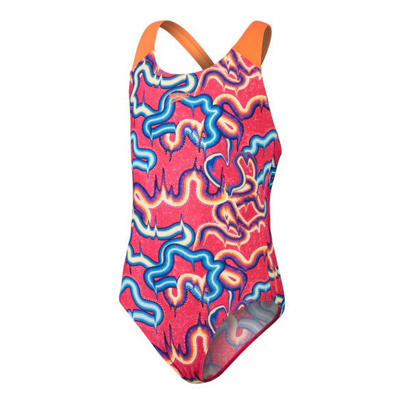 Digi alv spbk pink/blu vestido de bano para nina