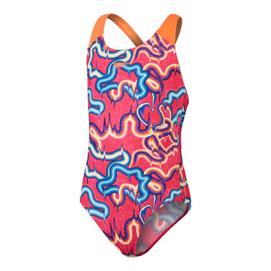 Digi alv spbk pink/blu vestido de bano para nina