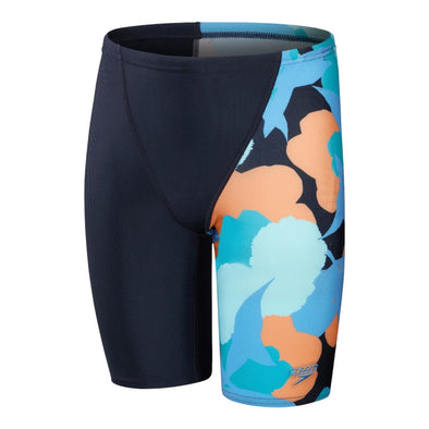 Alv leg v cut jam navy  vestido de bano para nino