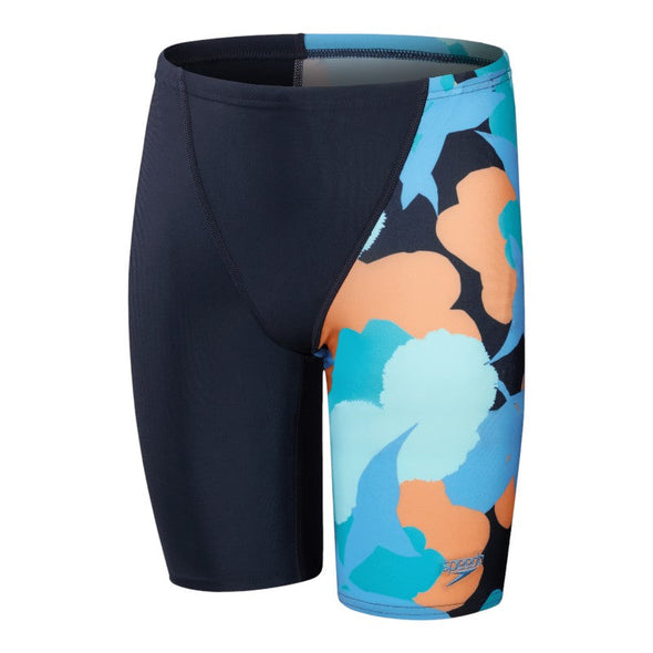 Alv leg v cut jam navy  vestido de bano para nino