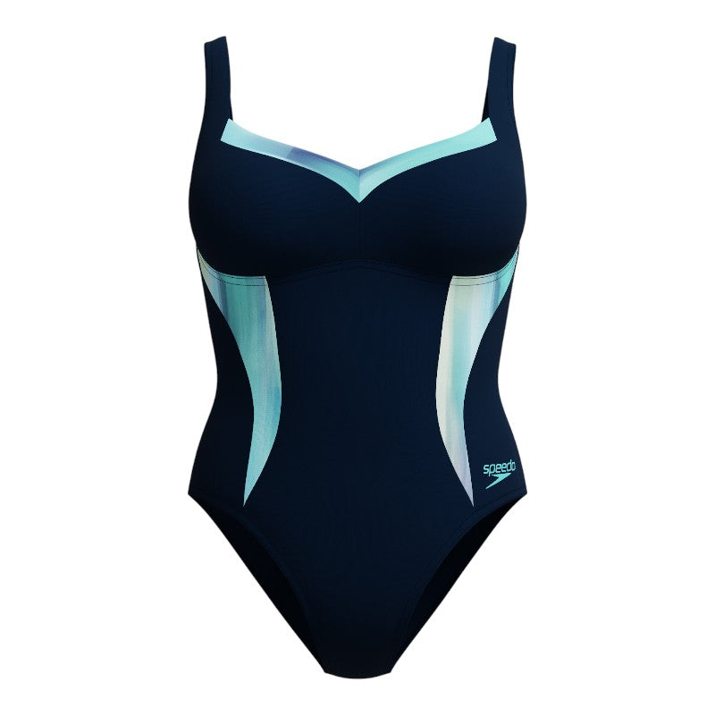Vestido de baño Speedo con efecto modelador y estampado