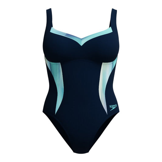 Vestido de baño Speedo con efecto modelador y estampado