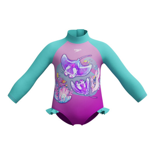 Vestido de baño Speedo de manga larga para niñas