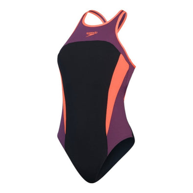 Hghnck splc xbck 1pc af b vestido bano