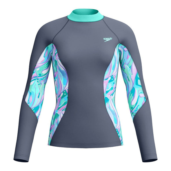 Prt ls rash top vestido de bano