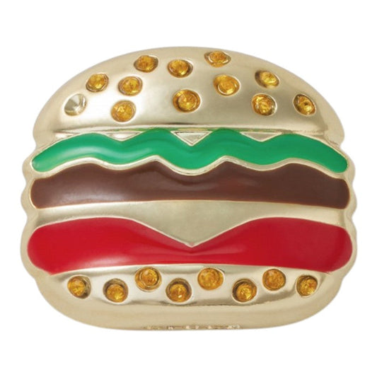 Jibbitz Gold Burger Crocs