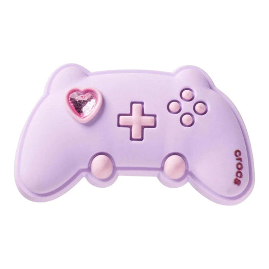 Jibbitz Crocs control de juego morado