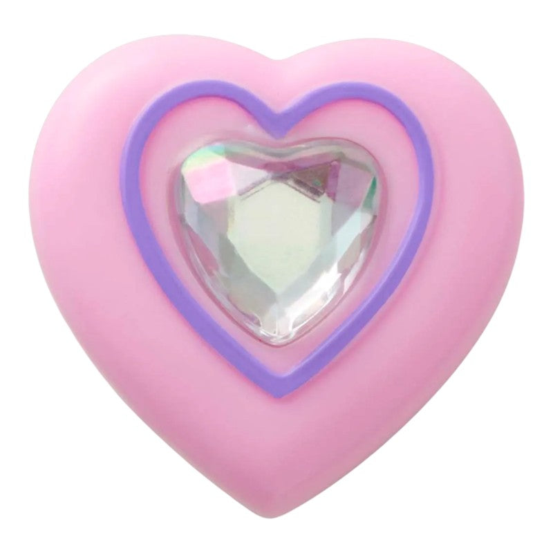 Jibbitz Pink Heart with Gem Crocs