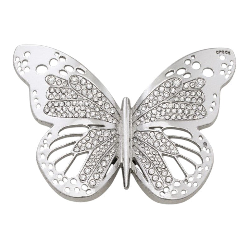 Jibbitz Silver Cutout Butterfly Crocs