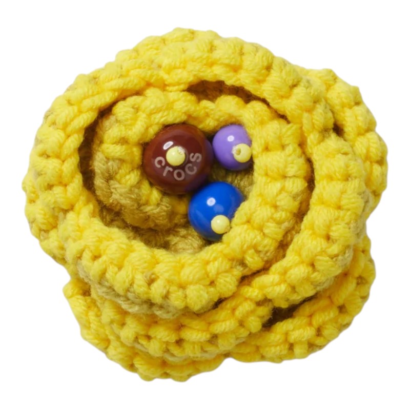 Accesorio Jibbitz floral tejido Crocs