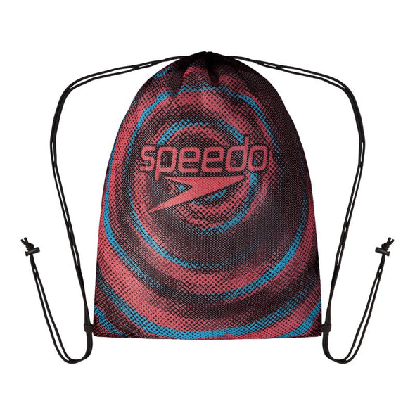 Printed mesh bag red/blue bolso deportivo