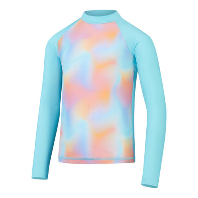 Ls prt pnl rash top jf vestido de bano