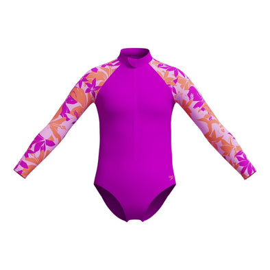 Girls long sleeve swimsui vestido de bano