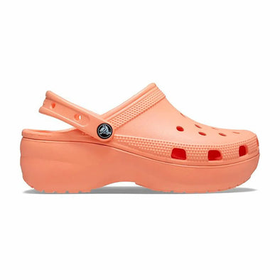Sandalias crocs classic platform glitter clog p/dama