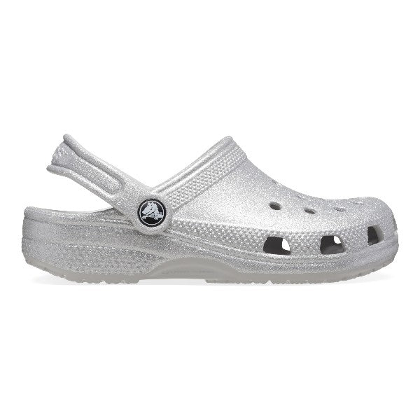 Sandalias Crocs Classic Glitter Clog para niños pequeños