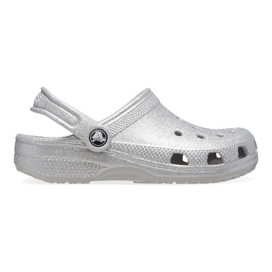 Sandalias Crocs Classic Glitter Clog para niños pequeños
