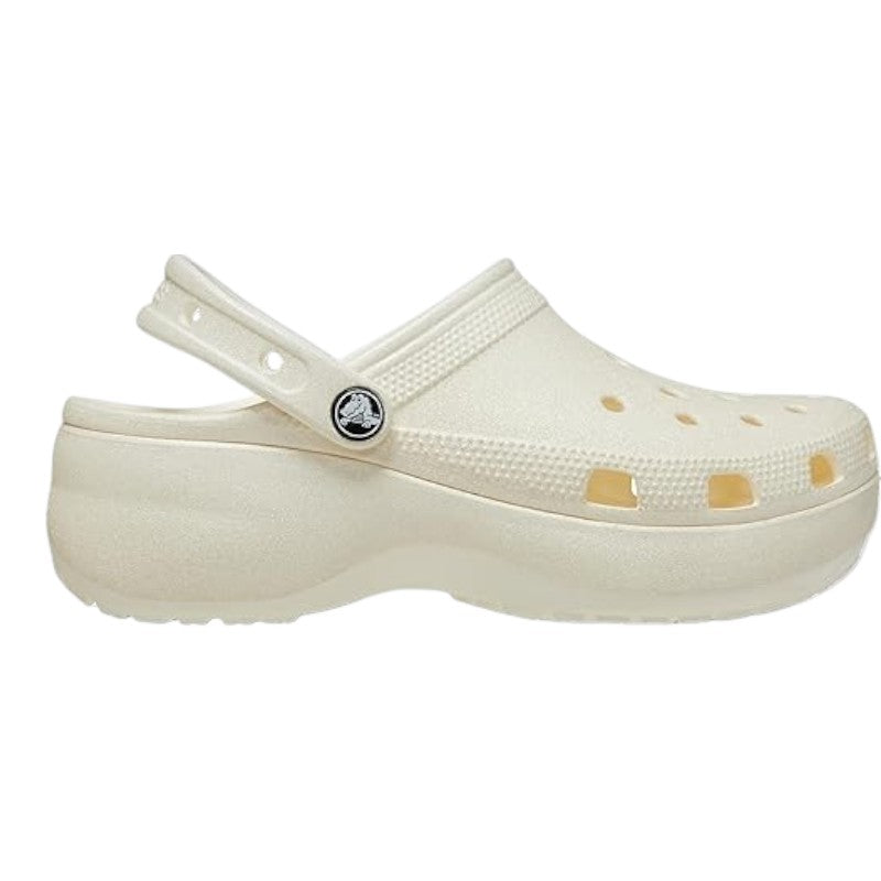 Sandalias Crocs Classic Platform Glitter Clog para dama